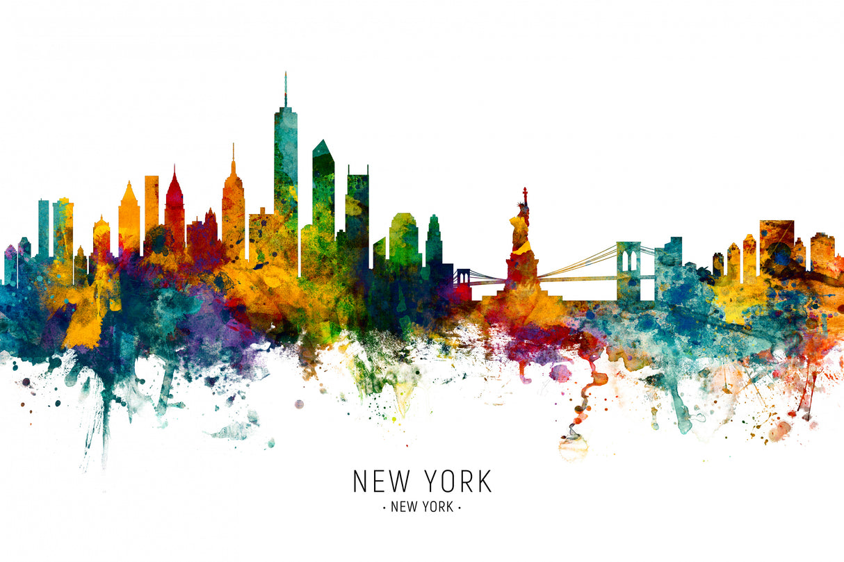 New York Skyline Poster och Canvastavla
