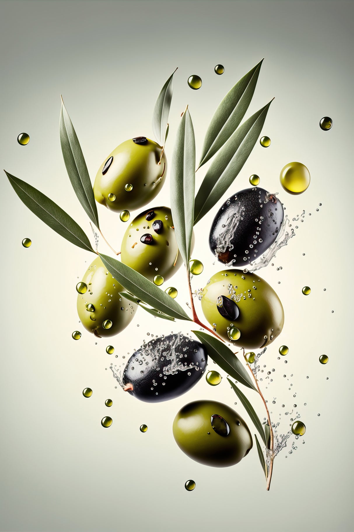 Fresh Olives Poster och Canvastavla