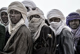 On a pickup truck leaving the gerewol festival - Niger Poster och Canvastavla