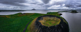 Aerial Impression of Lake Myvatn Poster och Canvastavla