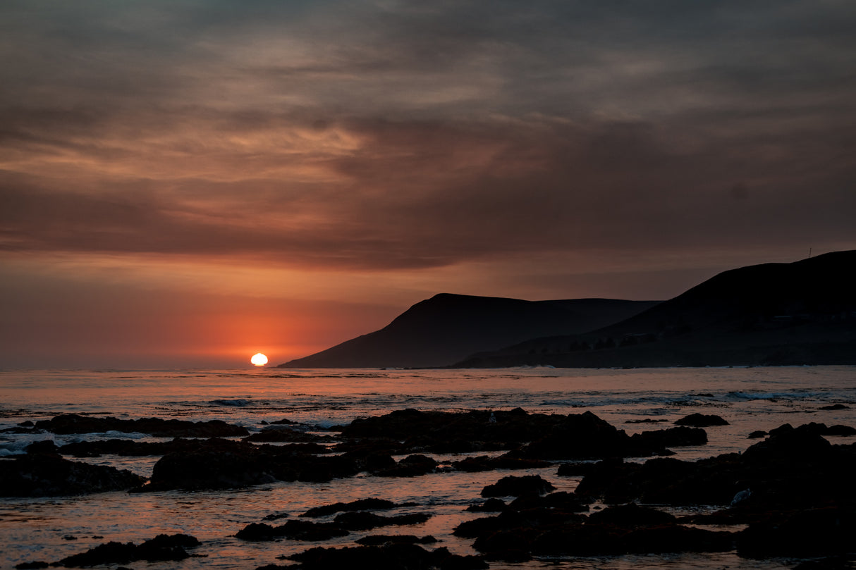 Orange Sunset Poster och Canvastavla