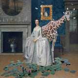 Lady Penelope brings her Giraffe to Dinner Poster och Canvastavla