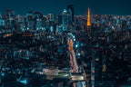 Tokyo Nightscape Poster och Canvastavla