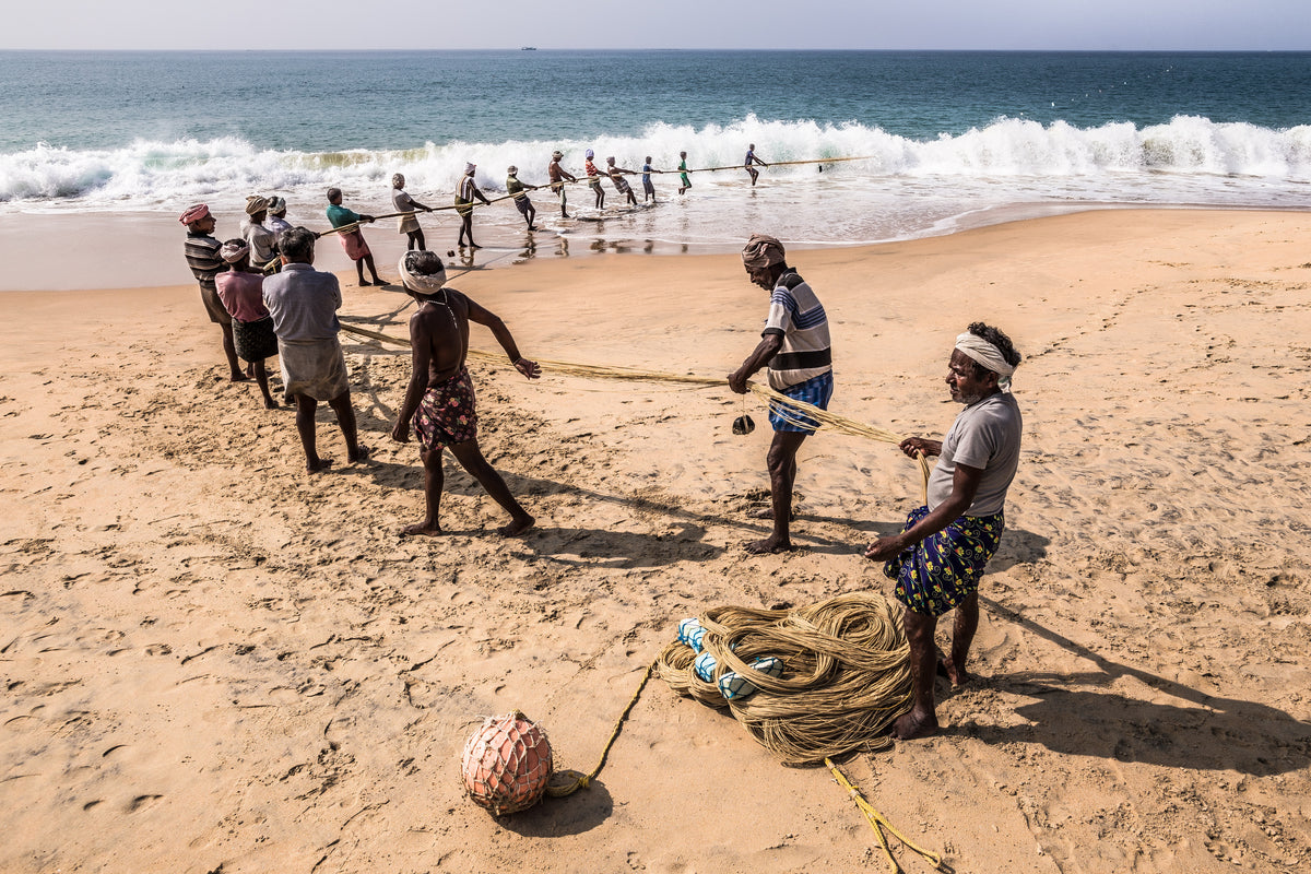 Fishing line above the ocean Poster och Canvastavla