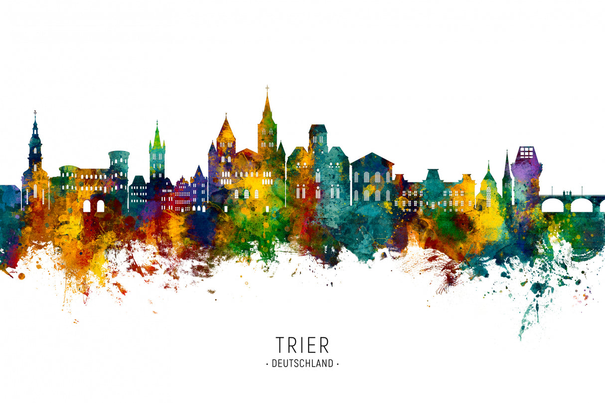 Trier Germany Skyline Poster och Canvastavla