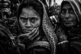 Waiting for a free eye check-up and screening - Netra Kumbh - Prayagraj-India Poster och Canvastavla