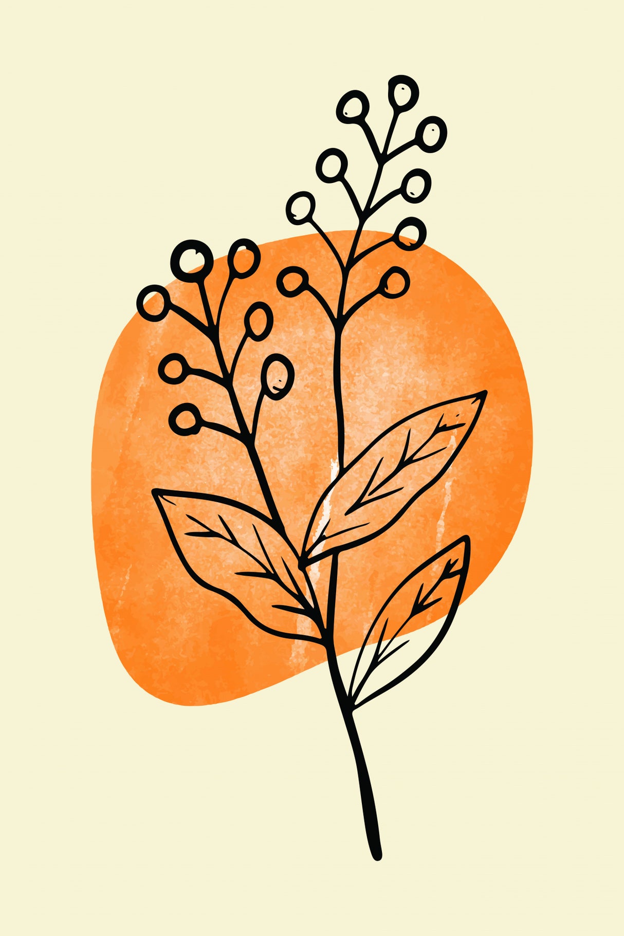 Minimal Flower Expression #3 Poster och Canvastavla