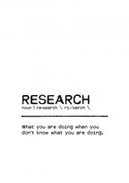 Quote Research Poster och Canvastavla