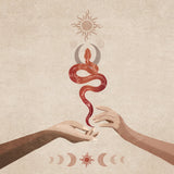 Snake Hand Sun Poster och Canvastavla