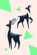 Abstract Deer #2 Poster och Canvastavla