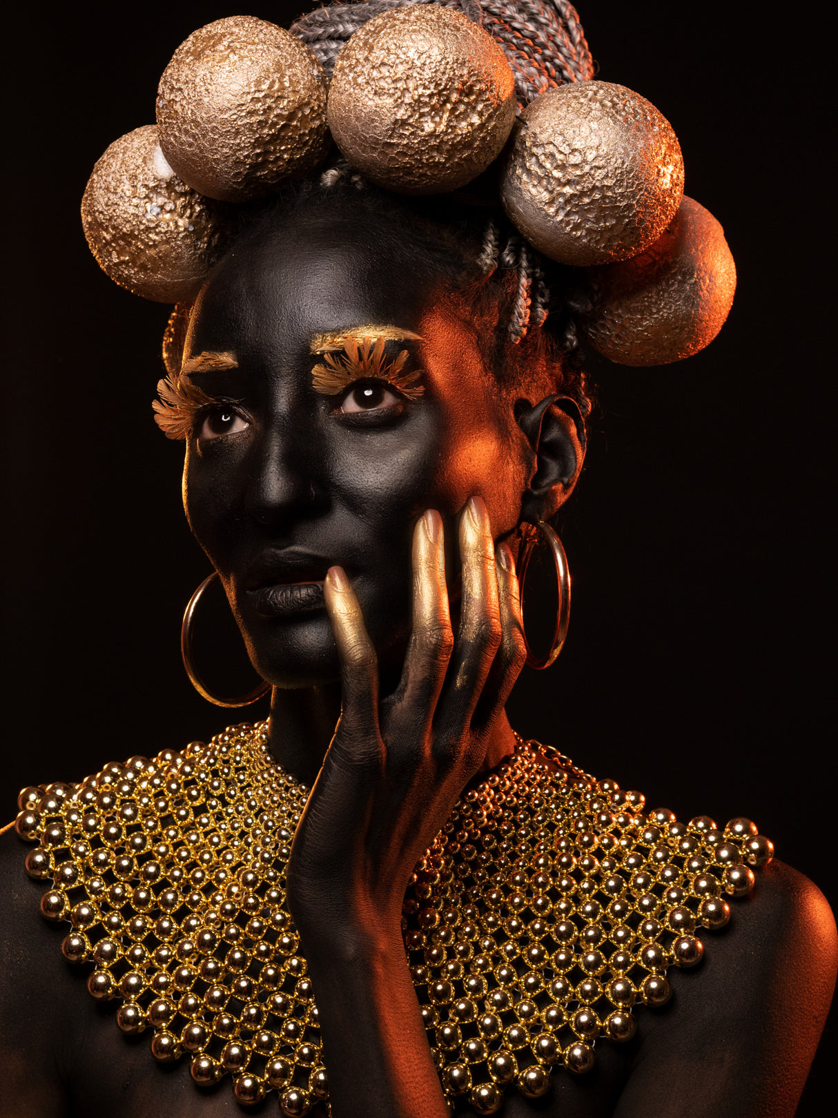 Golden woman Poster och Canvastavla