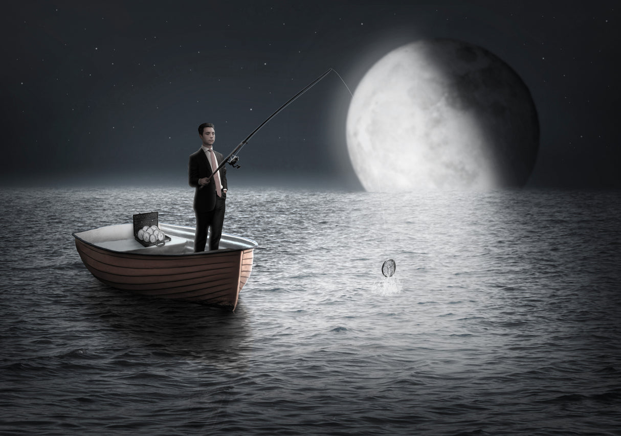 Pescador de tiempo Poster och Canvastavla
