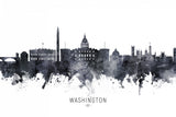 Washington Skyline DC Poster och Canvastavla