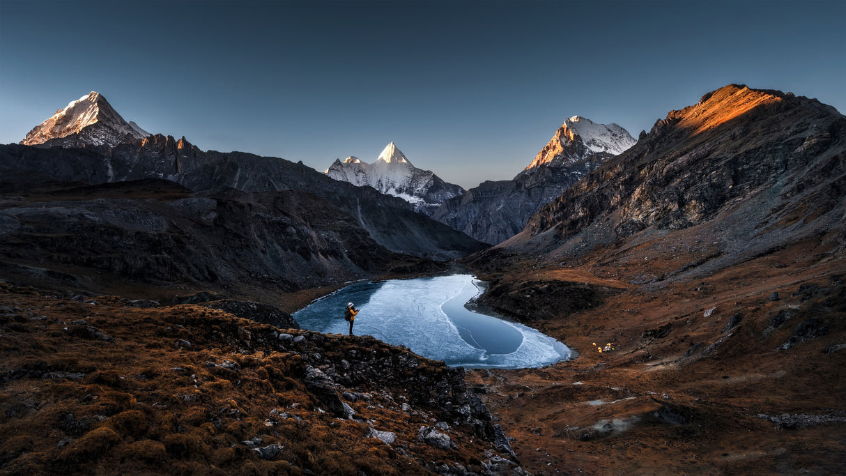 Three Fanitees in Yading Poster och Canvastavla