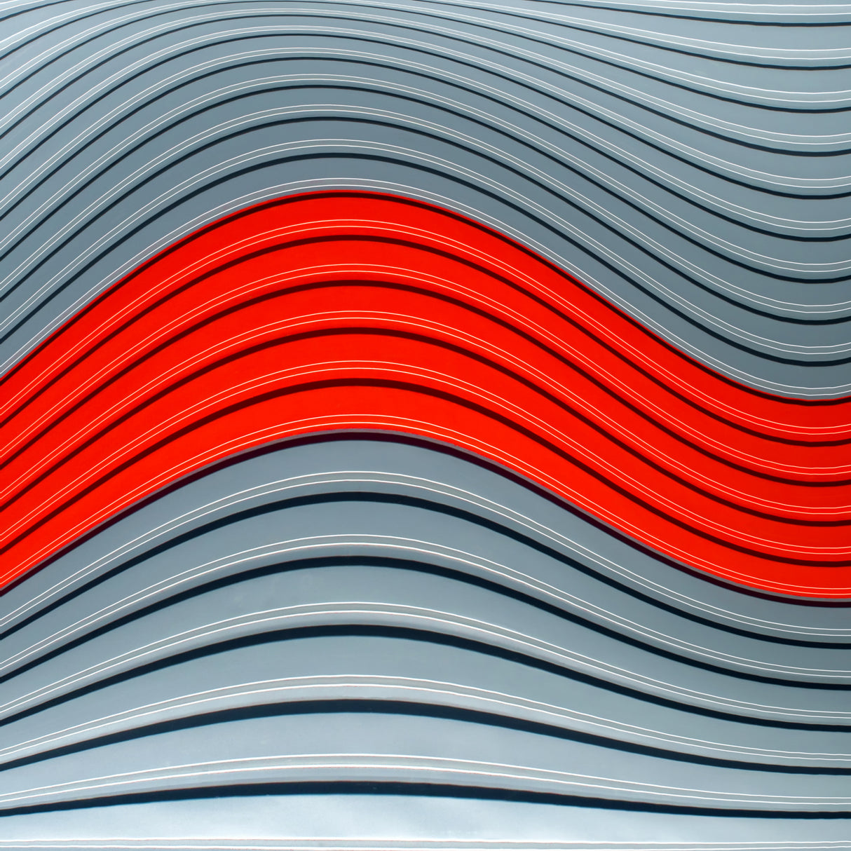 Red wave Poster och Canvastavla