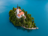 Bled - Asumption church Poster och Canvastavla