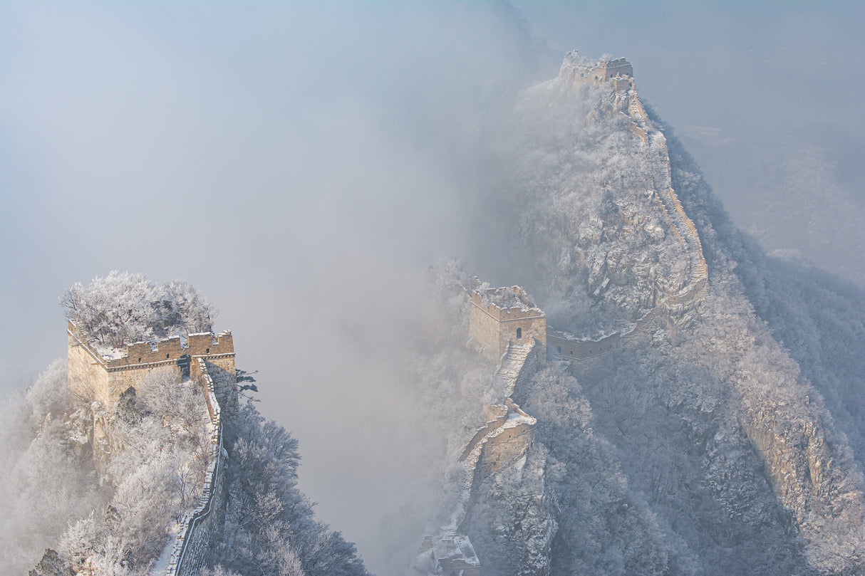 The Great Wall snowstorm Poster och Canvastavla