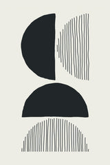 Circles and Lines #4 Poster och Canvastavla