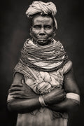 Nyangatom woman Poster och Canvastavla