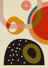 Mid Century Cirque 4 Kopie Poster och Canvastavla