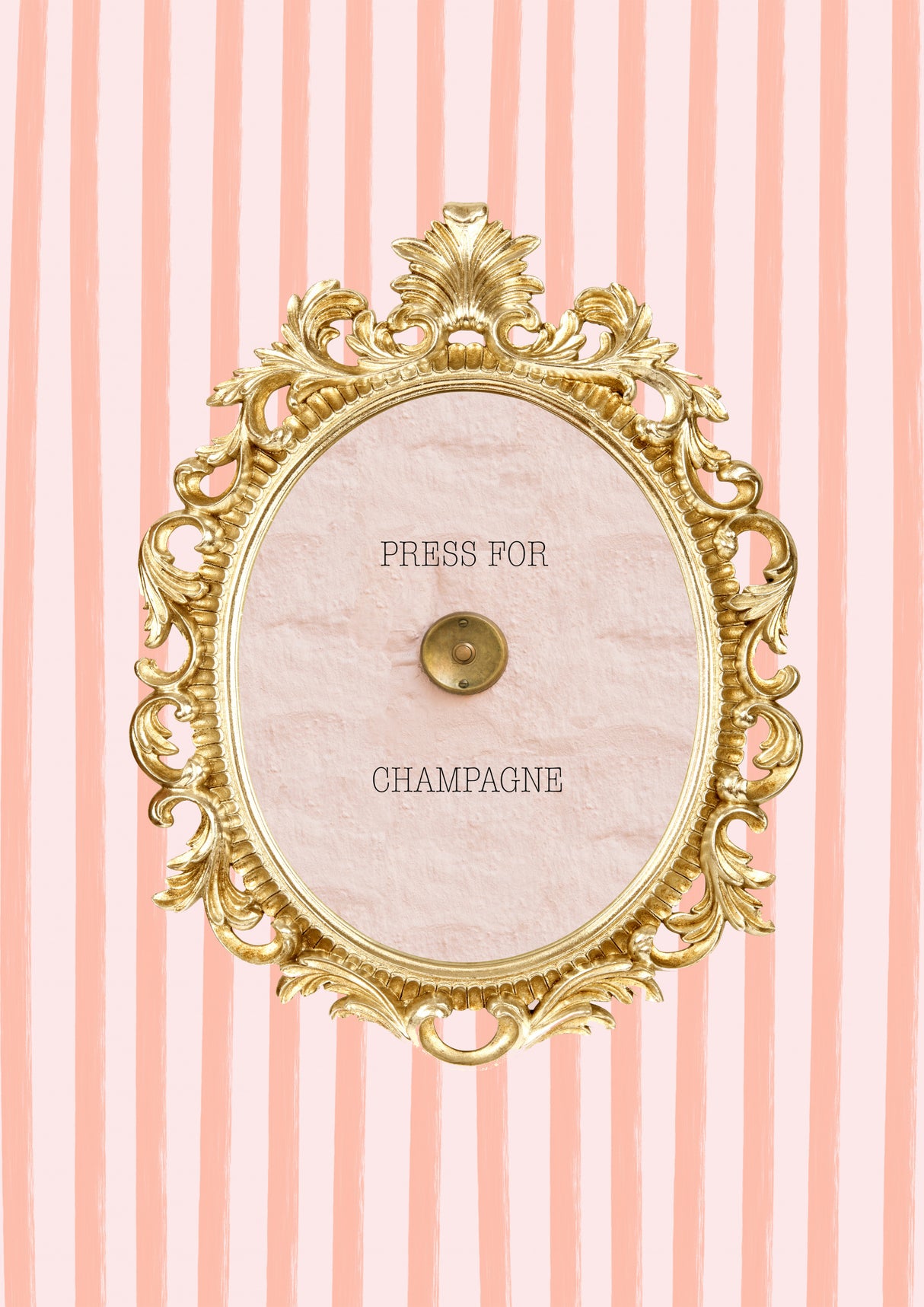 Champagnestriped4 Ratioiso Poster och Canvastavla
