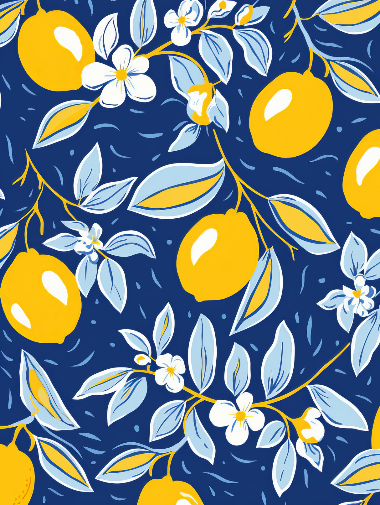 Italien Lemons 2 Poster och Canvastavla