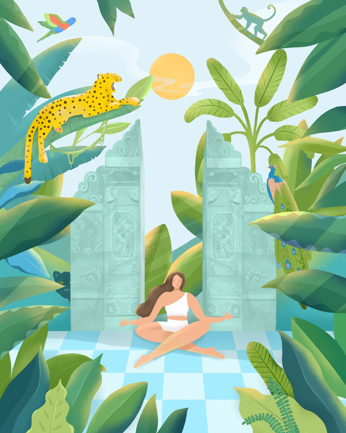 Jungle Zen Poster och Canvastavla