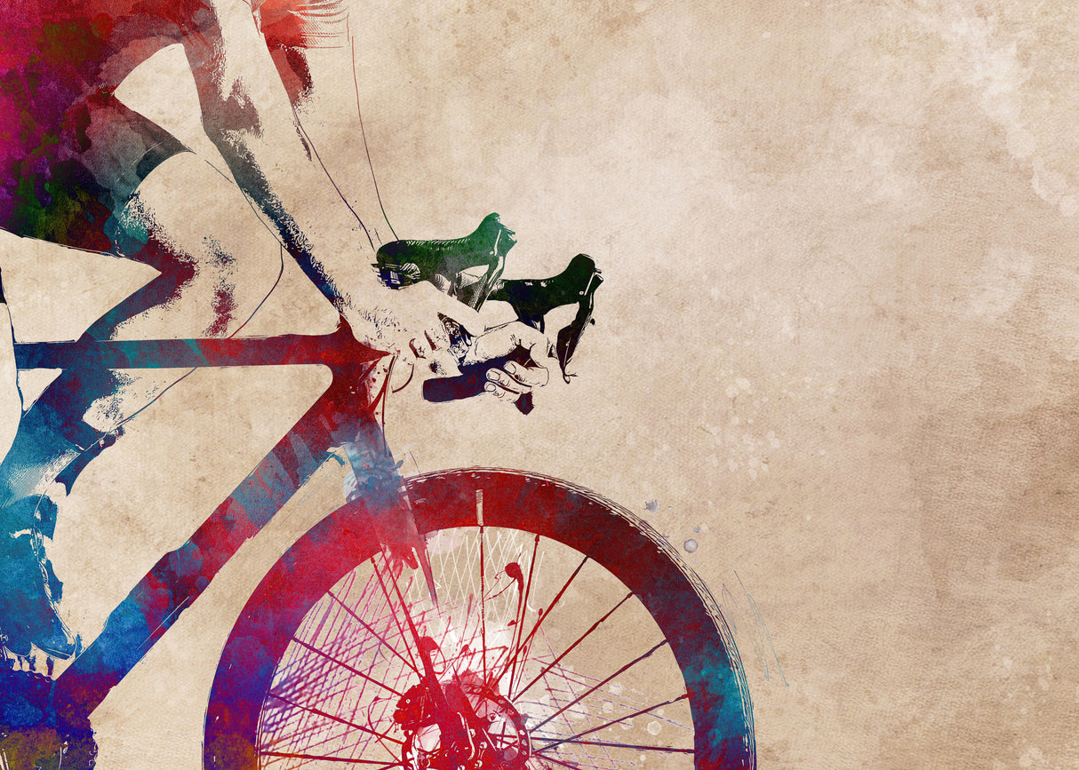 Cycling sport art 8 Poster och Canvastavla