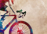 Cycling sport art 8 Poster och Canvastavla