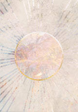 Sunshine beige gold portrait Poster och Canvastavla