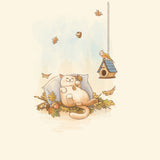 Chilling Chubby Cat Poster och Canvastavla