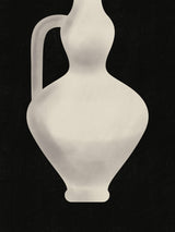 Vintage White Vase Poster och Canvastavla