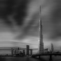 Dubai Downtown Cityscape, Dubai, UAE. Poster och Canvastavla