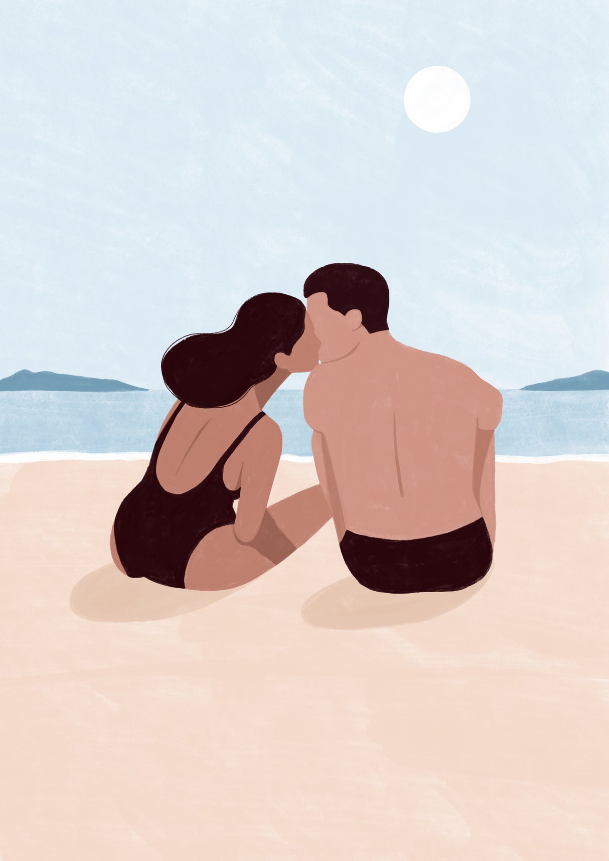 First Kiss Poster och Canvastavla