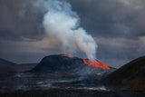 Geldingadalir Volcano in Iceland Poster och Canvastavla