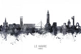 Le Havre France Skyline Poster och Canvastavla