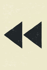 Black Minimal Shapes Series #5 Poster och Canvastavla