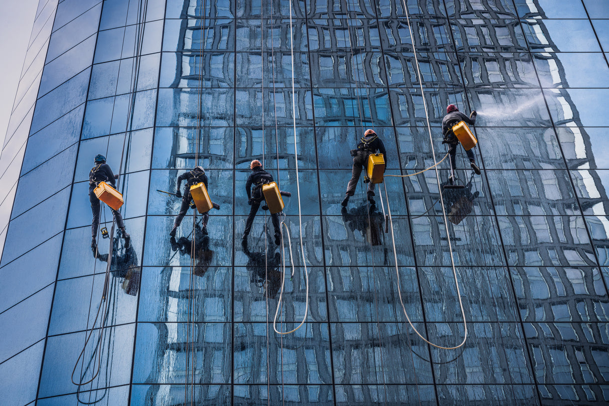 Acrobatic cleaners Poster och Canvastavla