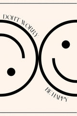 Don't Worry, Be Happy Print Poster och Canvastavla