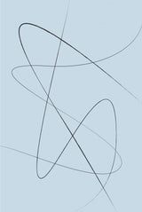 Blue Abstract No2 Poster och Canvastavla