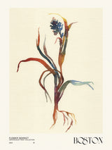 Watercolor print collection. Flower market - Boston Poster och Canvastavla