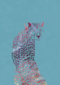 Abstract Cheetah Poster och Canvastavla