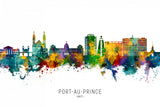 Port-au-Prince Haiti Skyline Poster och Canvastavla