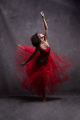 Ballerina in red Poster och Canvastavla