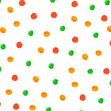 Dots Green Orange Poster och Canvastavla