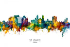 St John's Canada Skyline Poster och Canvastavla