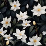 Dark Floral 4 Poster och Canvastavla