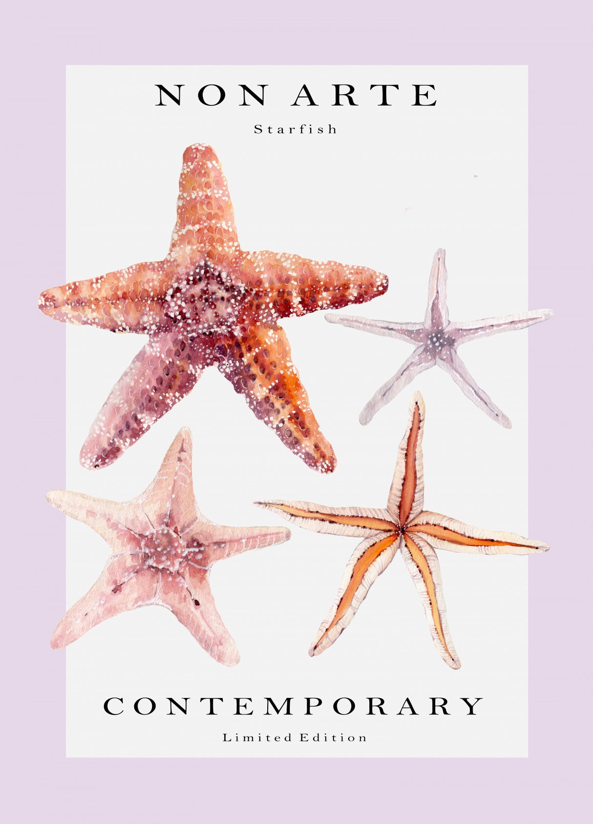 Non Arte Starfish Poster och Canvastavla
