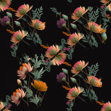 Wall Mural Pattern 2 3061 Black Poster och Canvastavla