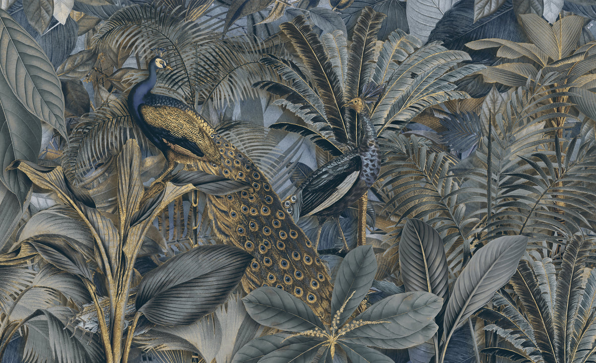 Jungle Birds Garden No3 Poster och Canvastavla